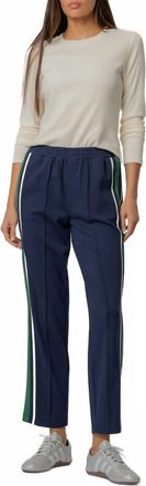 Kut from the Kloth Copa Straight Leg Pant With Seam Pocket In Navy/green