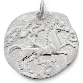 Monica Vinader Goddess Coin Pendant in Sterling Silver at Nordstrom