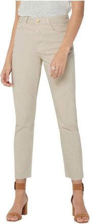 Only Beige Mom Jeans voor vrouwen - Dames - Cropped Jeans - Beige - W27 L32 - Katoen - Jeans