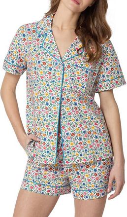 Bedhead Pajamas Print Organic Cotton Poplin Short Pajamas in Whimsy Ditsy at Nordstrom, Size X-Large