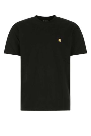Carhartt Work in Progress Carhartt Wip Black Cotton S/S Chase T Shirt