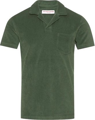 Orlebar Brown Polo in spugna - Verde