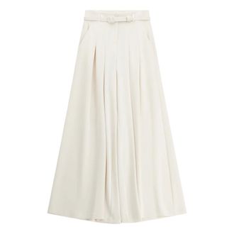Imperial Wide Trousers, female, Beige, Size: S pantaloni Poliestere