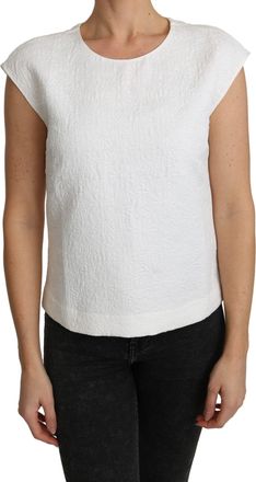 Dolce & Gabbana Dolce Gabbana Top met Geborduurde Korte Mouwen