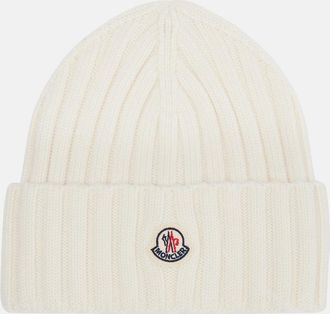 Moncler Logo virgin wool beanie