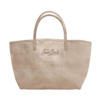 MC2 Saint Barth Dames, Tassen, Beige, Maat: ONE Size Su&egrave;de