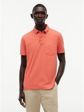 Tommy Hilfiger Mens Regular Fit Jersey Pocket Polo - Red - XXXL