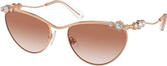 Swarovski SK7017 401413 Womens Sunglasses Gold Size 58