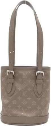 Louis Vuitton Pre-owned Monogram Satin Little Bucket Bag - Pre-owned - Mujer - Beige - ONE SIZE