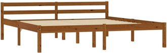 vidaXL Bed Frame without Mattress Honey Brown Solid Pine Wood 160x200cm vidaXL