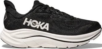 Hoka One One Mens Clifton 10 Running Shoe - Wide In Black/white