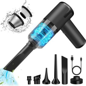 OEM Aspiradora De Mano Inal&aacute;mbrica 7000pa - 3 En 1: Aspiraci&oacute;n, Soplado Y Bomba De Vac&iacute;o - 2 Bater&iacute;as De 2000 Mah - Autonom&iacute;a De 25 Min - Filtraci&oacute;n Hepa 