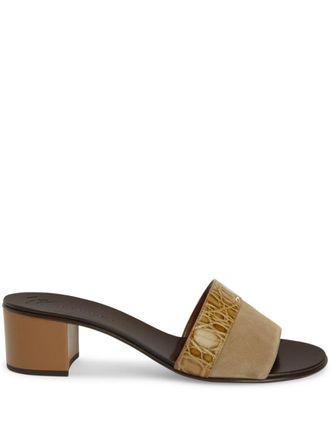 Giuseppe Zanotti 50 mm Roose sandalen - Bruin