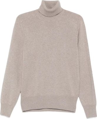 Brunello Cucinelli Maglione a collo alto in cashmere - Toni neutri