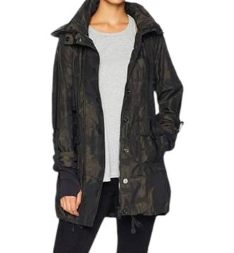 Blanc Noir Camo Anorak Jacket In Green