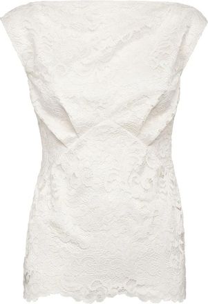 Philipp Plein Lace Mouwloze Top - Dames - Tops zonder mouwen - Beige - M - Tops