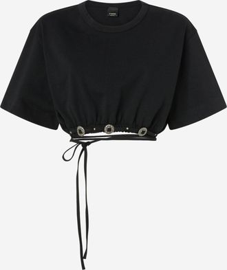 Pinko Womens Cotton Top Black Tops
