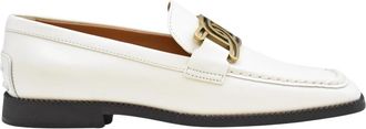 Tod's Yoghurt Mocasin Platte Rubberen Schoenen - Dames - Loafers - Wit - 39 EU - Schoenen
