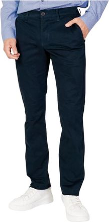 A|X Armani Exchange Blauwe Katoenen Stretchbroek Regular Fit - Heren - Slim Fit Broeken - Blauw - W30 - Katoen - Broeken