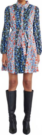 Banjanan Rowena Dress In Pomegranate Vine Lapis