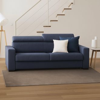 Talamo Italia Talamo Italia - Sofa Cama Aiko, Sof&aacute; De 3 Plazas, 100% Made In Italy, Sof&aacute; De Sal&oacute;n Con Apertura Giratoria, Con Reposacabezas Ajustable Y Reposabrazos