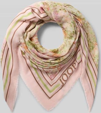 Joop Schal mit Logo-Print Modell Adalia in Hellrosa, Gr&ouml;&szlig;e 1