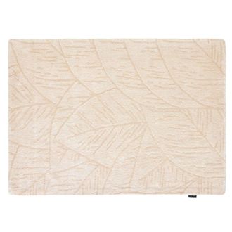 Nazar Rugs Alfombra lana tejida a mano follaje crema 133x190