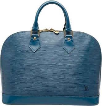 Louis Vuitton Pre-owned Handbags, female, Blue, Size: ONE SIZE Pre-owned Leather Handbag