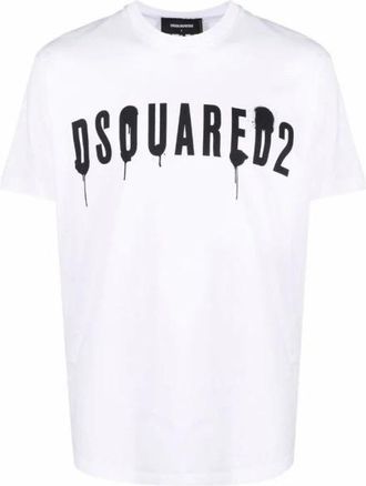 Dsquared2 Cool T-Shirt - Heren - T-shirts - Wit - 2XL - Katoen - Tops