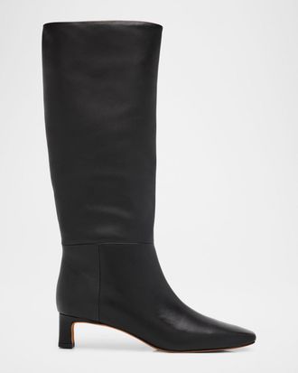 Vince Harlan Leather Knee-High Boots