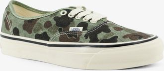 Vans Mens Sneakers Lx Authentic 44 Green Canvas Canvas-Rubber Trainers Canvas/rubber