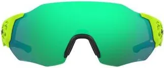 Under Armour 99mm Next Level Shield Sunglasses in Green Fluo Black at Nordstrom Rack
