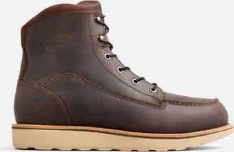 Red Wing Shoes Mens Waterproof Eh 6 Lace Moc Wedge Work Boot In Brown