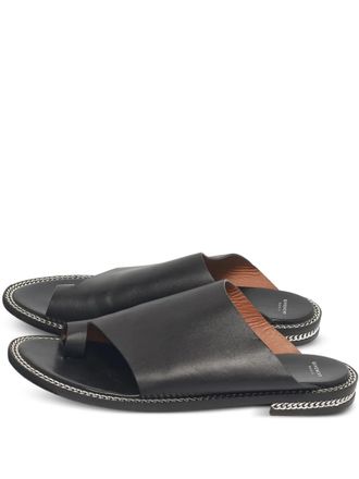 Givenchy chain-detail leather sandals - Black