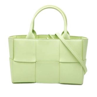 Bottega Veneta Pre-owned Arco Tote - Dames - Pre-owned - Groen - Maat: ONE Size Leer