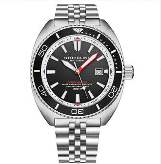 Stührling Depthmaster Automatic Black Dial Mens Watch M18014