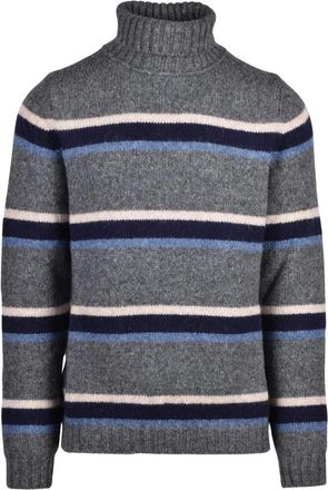 Alpha Studio Maglione Collo Alto - Heren - Coltruien - Grijs - L - Wol - Truien & Vesten