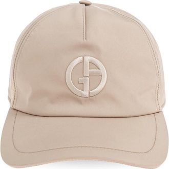 Giorgio Armani Baseball Cap - Heren - Petten - Beige - M - Polyester - Accessoires