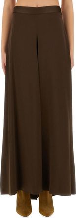 Isabel Marant Brown Solid Maxi Skirt