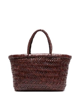 Dragon Diffusion Mini Flat Gora tote bag - Brown
