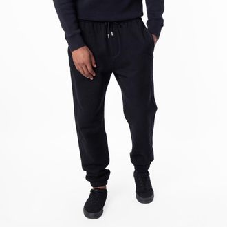 Saint Laurent Mens Embroidered-Logo Cotton Track Pants, Size Large