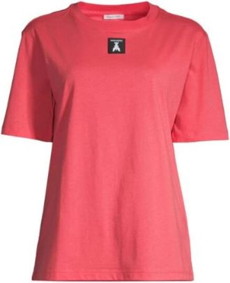 Patrizia Pepe T-Shirt - Dames - T-shirts - Roze - S - Katoen - Tops