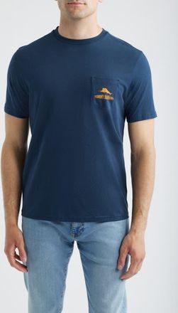 Tommy Bahama Plays Well with Otters Pocket Graphic T-Shirt in Navy at Nordstrom, Size Xxx-Large