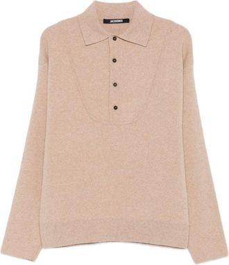 Jacquemus Beige Merino Wool And Cashmere Sweater
