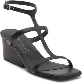 Intentionally blank Semy Ankle Strap Wedge Sandal in Black at Nordstrom, Size 11