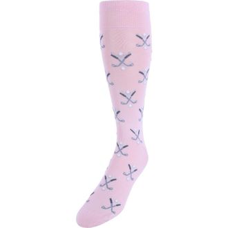 Trafalgar Store Hole In One Golf Novelty Mercerized Cotton Mid-Calf Socks in Pink at Nordstrom