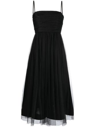 Zimmermann strapless tulle midi dress - women - Polyamide/Viscose - 1 - Black