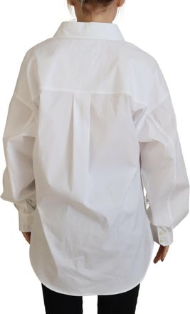 Dsquared2 Dsquared&sup2; Cotton Button Down Collared Dress Shirt Womens Top (Pre-Owned)