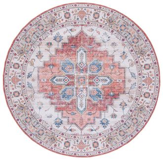 Safavieh Alfombra poli&eacute;ster beige/blu 183 x 183 cm