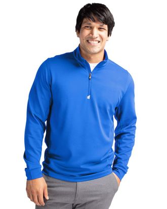 Cutter & Buck Traverse Stretch Eco Quarter Zip Mens Pullover